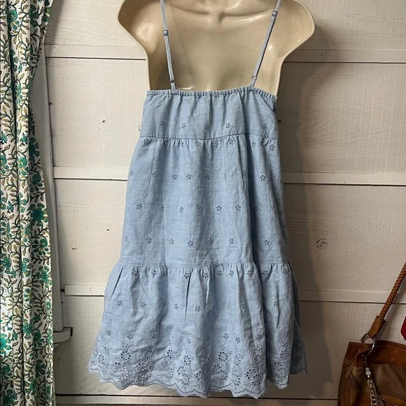 Levi's Light Blue Lace Mini Dress - Picture 3 of 6
